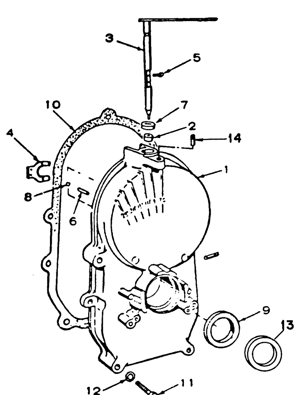 Gear Case Diagram and Parts List for 1914 145986100-145986399-146986100-146986399 Cub Cadet Lawn Tractor